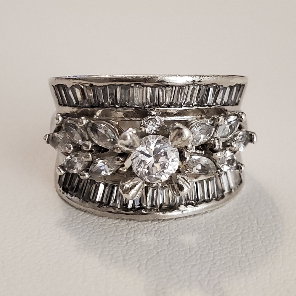 Sterling Silver Cz Ring